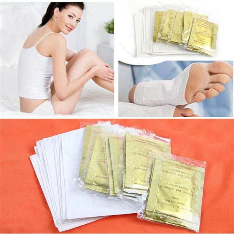 Foot patch (pack of 10) Herbal And Gentle Ingredient Detox Foot Pads, Natural Ingredients for Sleep Aid, Pain Relief, Toxin Removal with Bamboo Vinegar and Acupoint Micro-Massage Technology