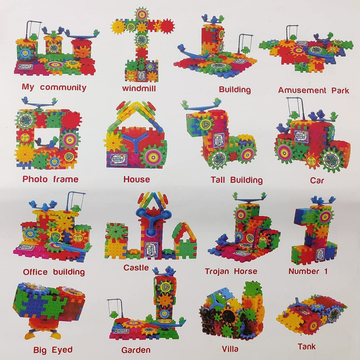 Building Block Kit-Gear Box Educational Toy for Kids