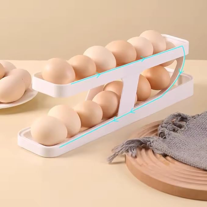 Automatic 2-Tier Rolling Egg Dispenser